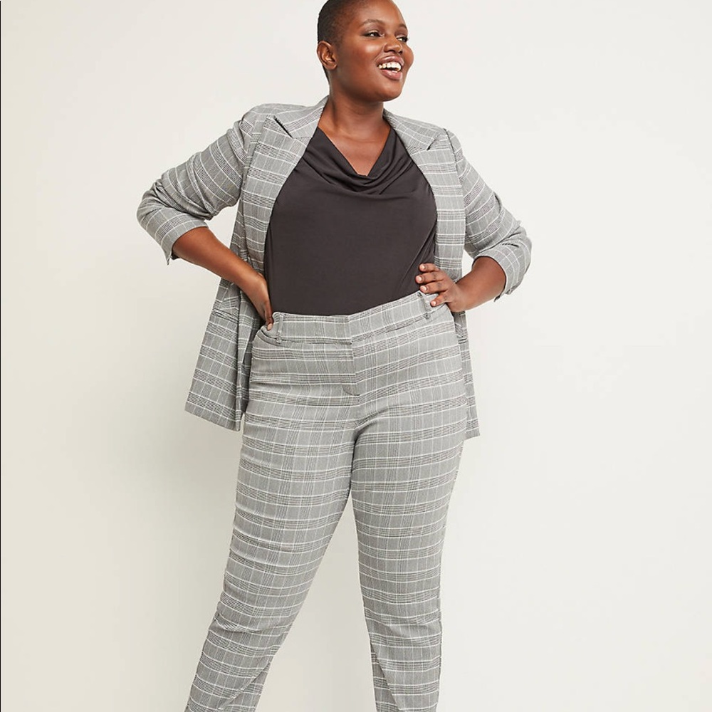 Plaid Power Pockets Allie Sexy Stretch Ankle Pant
